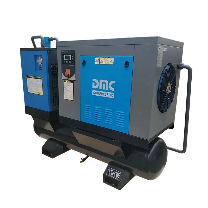  OEM 15 кВт 20 л.с. 81 куб. М 8 бар Мини роторный винтовой воздушный компрессор с промышленной сушилкой и воздушным баком