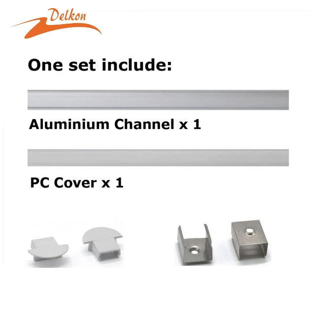 T5-6063 Anodized Recessed Led Aluminum Profile for LED Strip Led Light Aluminium Led Profile System