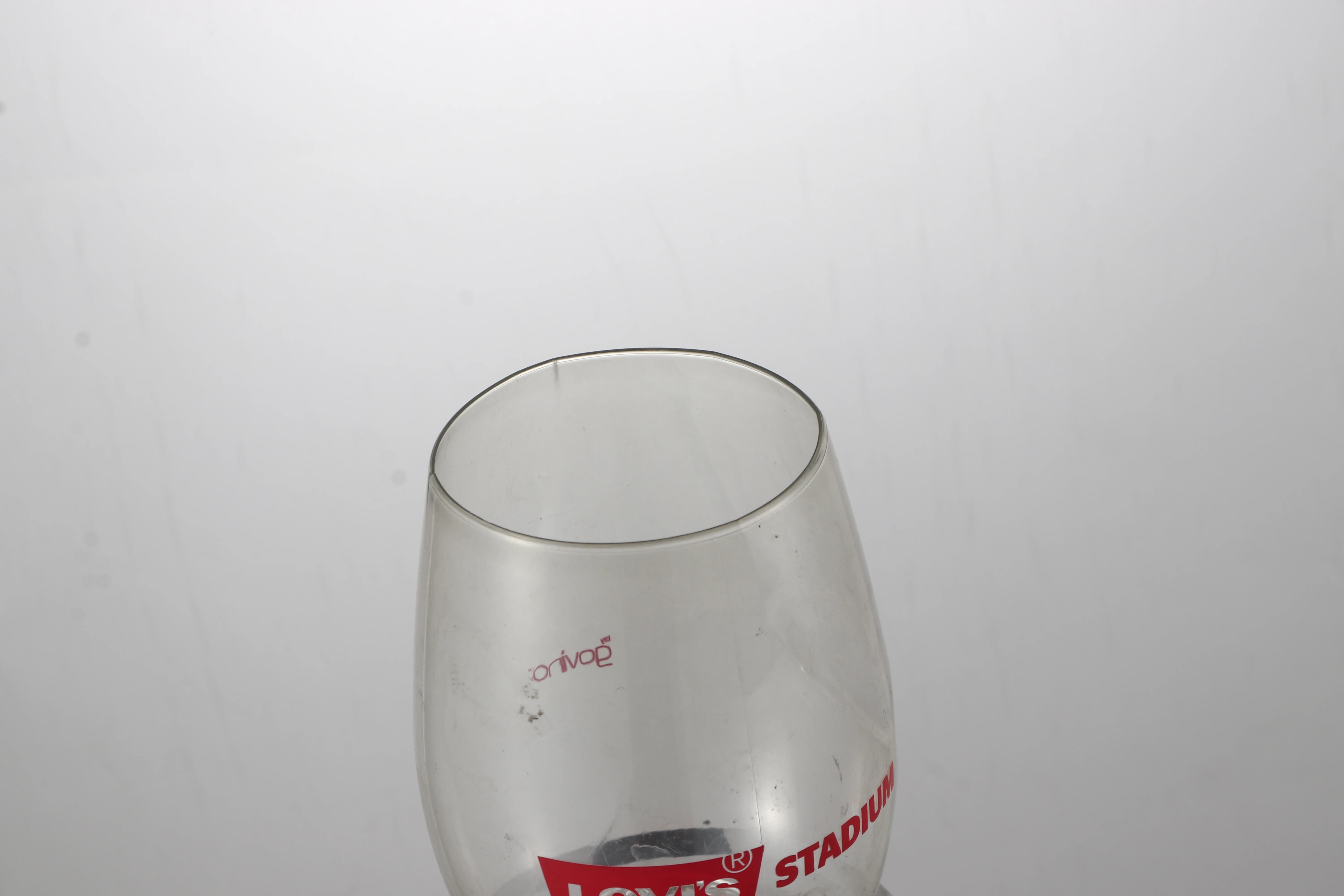 Factory Wholesale Blown Round Shape plastic Stemless champagne wine glass personalized acrylic stemless wine glasses