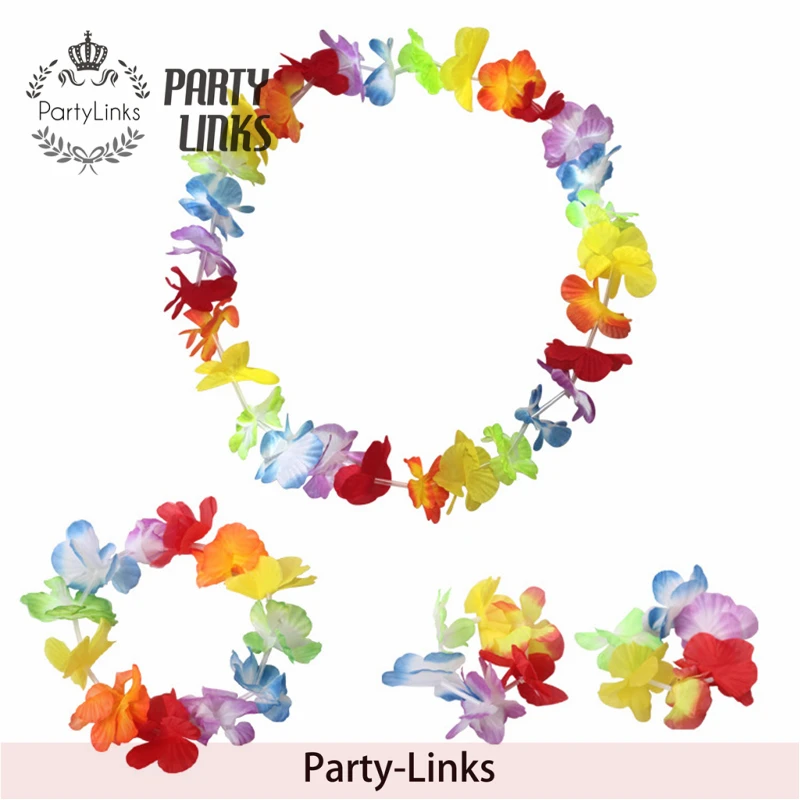 Factory Direct selling hawaiian flower lei,Hawaiian party necklace,Hawaii garland