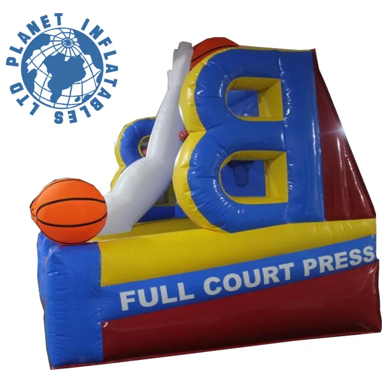 Outdoor Sport Double Hoop Inflatable Basketball Game, Basketball Toss Sport Game For Sale