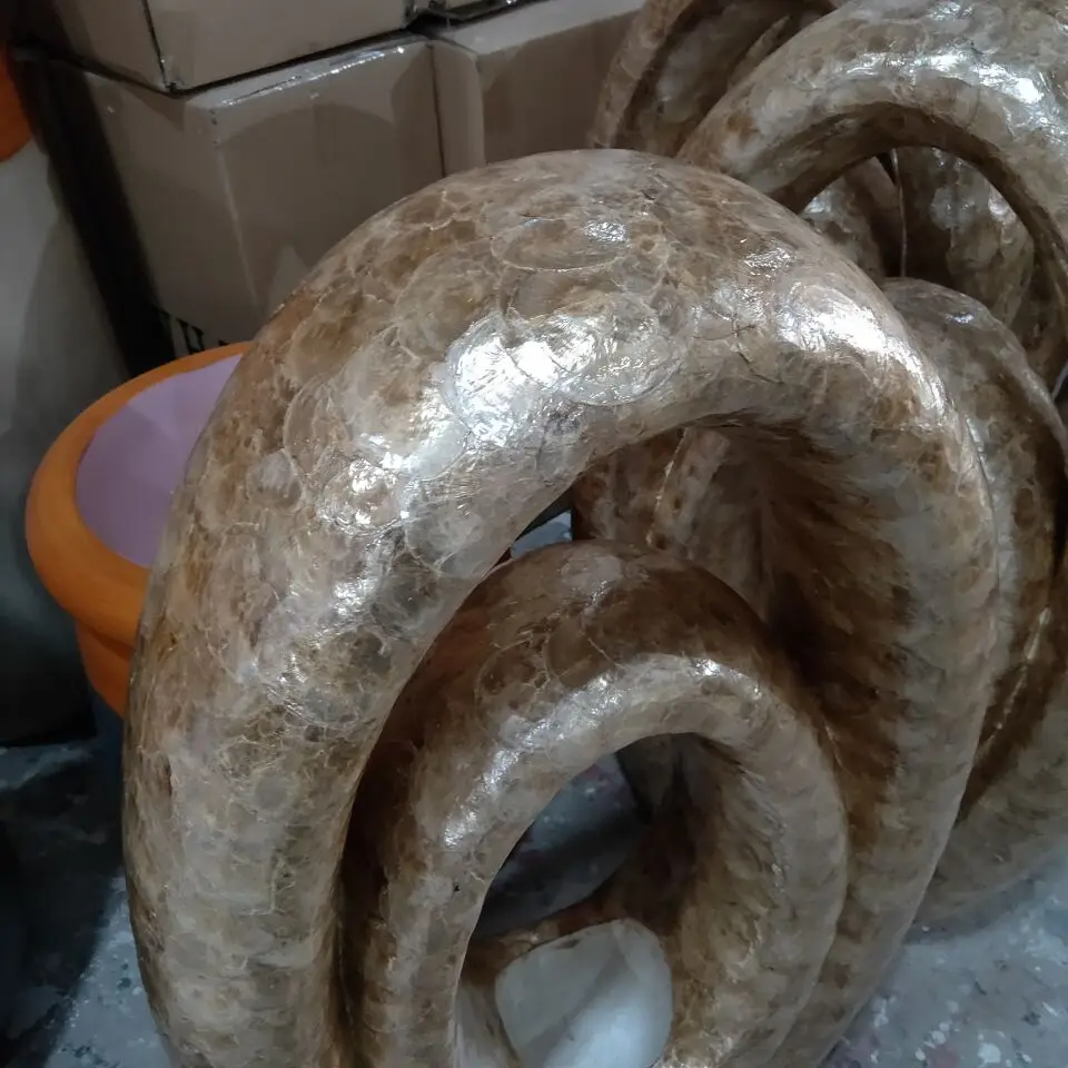 FRP 2019 New Factory Direct Shell Mother-Of-Pearl Decoration Floor Large Vase