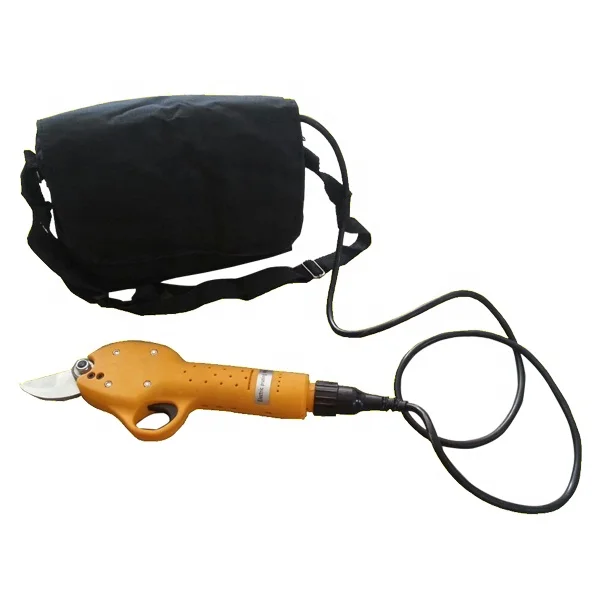 Lishui Professional 30mm Electric Fruit Pruning Shear / Electric Bypass Pruner