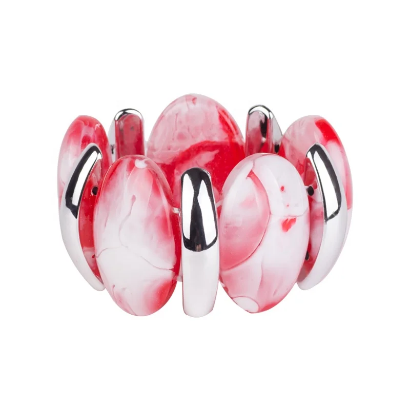 2019 Hot Selling Customized Women Design Best Wholesales Silver Metal Colour Amber Colour Resin Bracelet Bangle For Summer