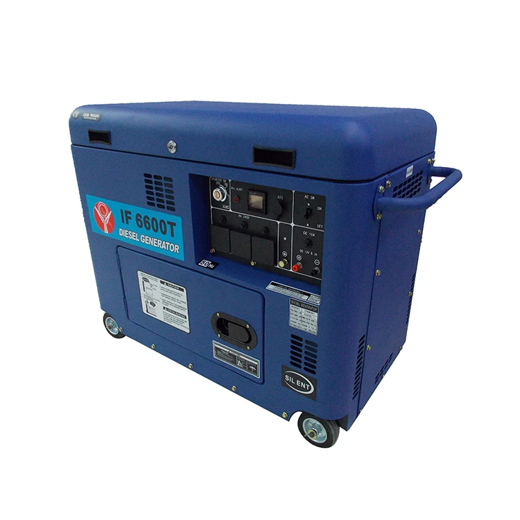 Hot sale 7kw small type silent air cooled diesel generator