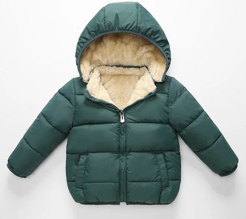 Детское пальто с капюшоном, Детская куртка, новинка зимы 2020