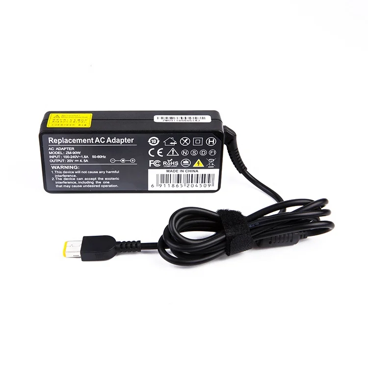 desktop питание 20 В в 4.5A USB 90 Вт адаптер переменного тока ноутбука Зарядное устройство для lenovo Вт 90 адаптер