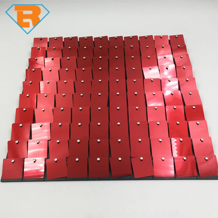 Exterior interior Siding Plastic Covering  Decorative MDF Shimmer 3D PVC Sequins Wall Panel Design for Outdoor Sign Signage