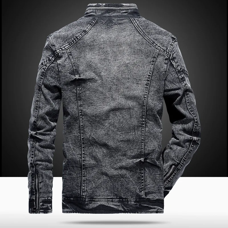 
Hot selling men retro casual cotton denim jackets for young guys with high quality 