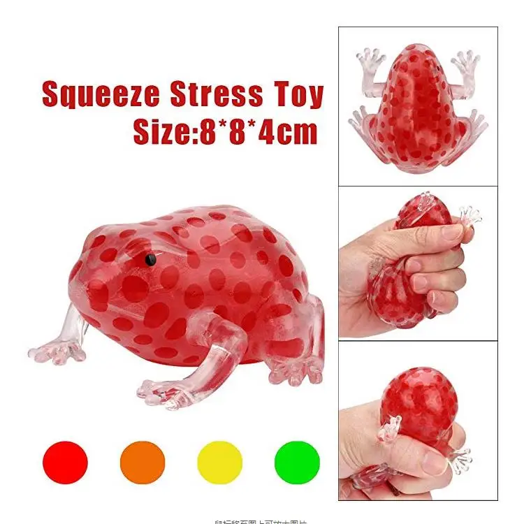  CY062 Китай Иу оптовый рынок Tpr мягкий мяч игрушка 2019 игрушки для снятия стресса сумасшедшая лягушка сжимаемые инновационные вентиляционные детей