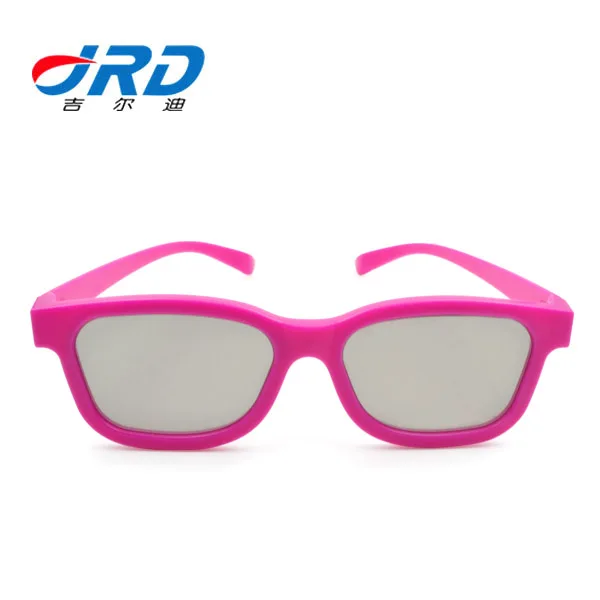 
Kids Pink Color Make Polarized Passive 3D Glasses for Normal TV 