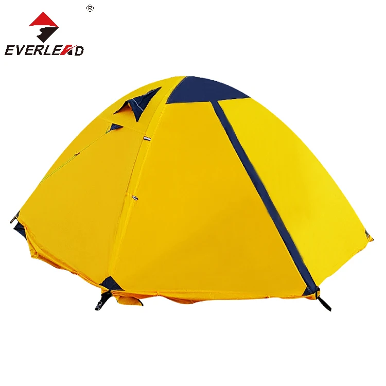 Inflatable Sunproof Fiberglass Pole Portable Yellow Easy Folding Tourist Travel Lightweight Camping Tent