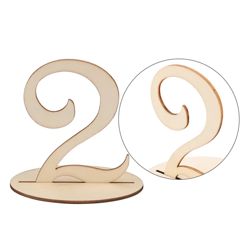 
1-20 laser cut wooden wedding table numbers 