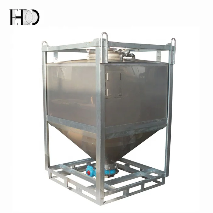 IBC Tote Tanks/Stainless Steel Hopper Totes for sale