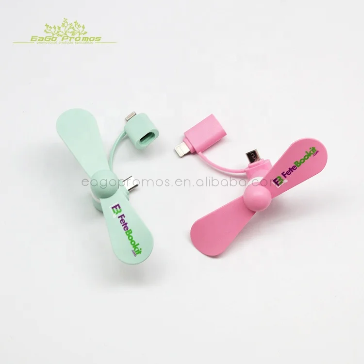 2024 Best Wholesale colorful 2 in 1 Portable Cell Phone Fan Mini micro USB Fan with cheap price