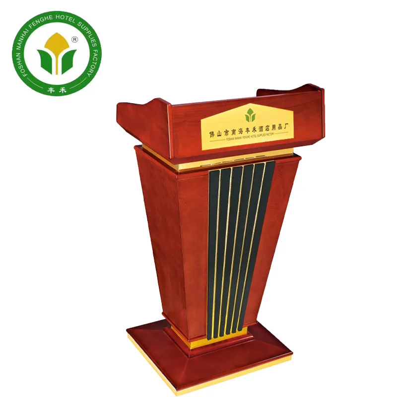 
Wholesale hotel wooden speech lectern rostrum pulpit podium for church 