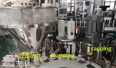 Complete  automatic pepper dry powder filling capping and labeling machine