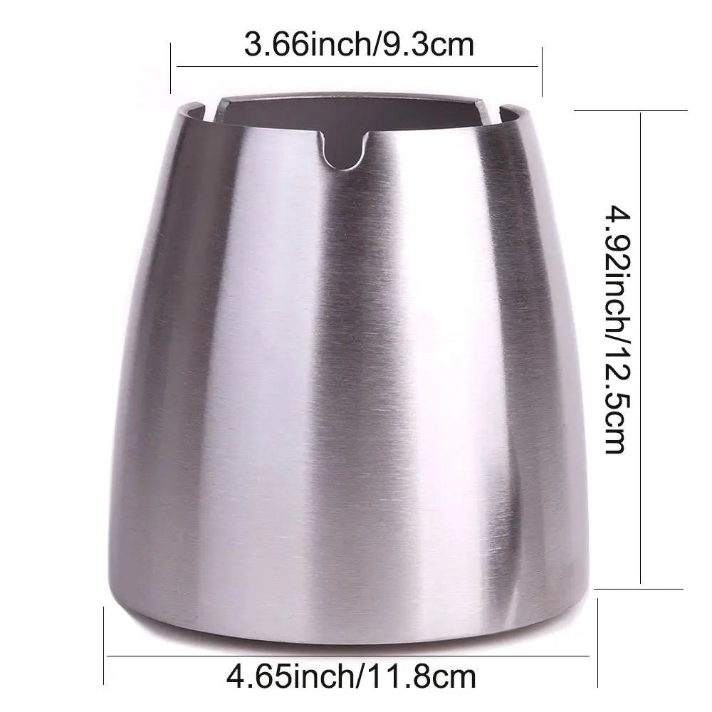 
2019 China factory tableware stainless steel ashtray windproof ashtray metal ashtray 