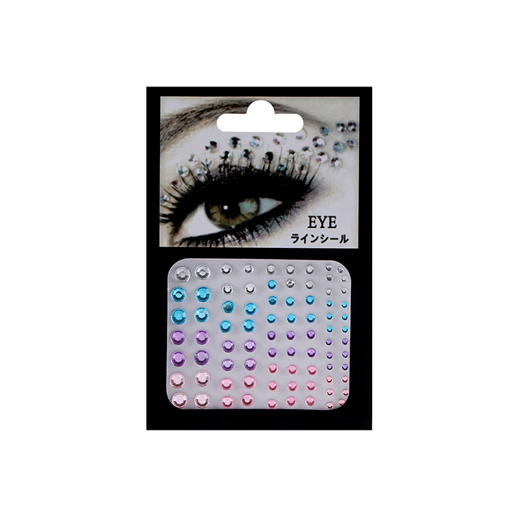 Wholesale tattoo eyeliner diamond glitter makeup crystal face diamond sticker