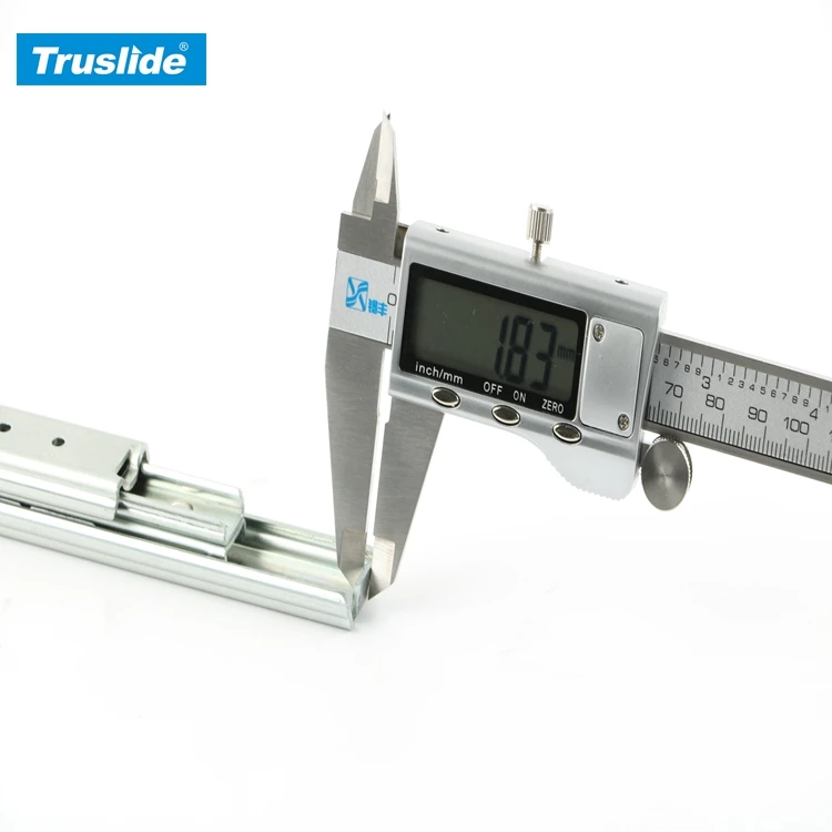 Customized Special Telescopic Sliding Furniture Roller Two Way Pulling Travel Drawer Slide