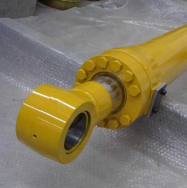 Single acting telescopic hydraulic cylinder for dump trailer