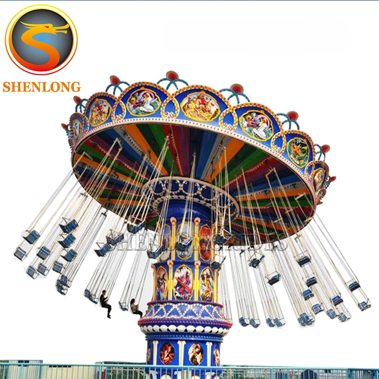 Самая привлекательная семейная игра парк развлечений 36 мест летающий стул аттракционы на продажу