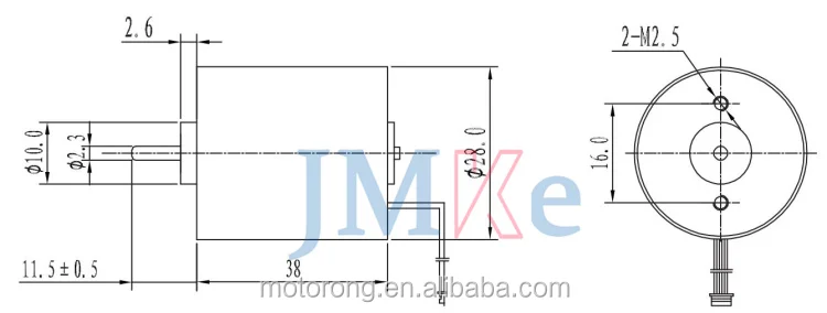JMKE Home Appliance Usage BLDC brushed 24v dc motor 3000rpm