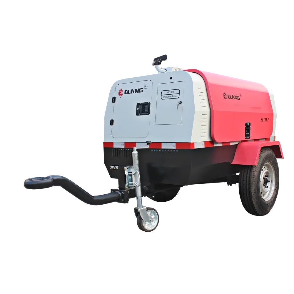 Portable screws air compressor 75kw with tank
