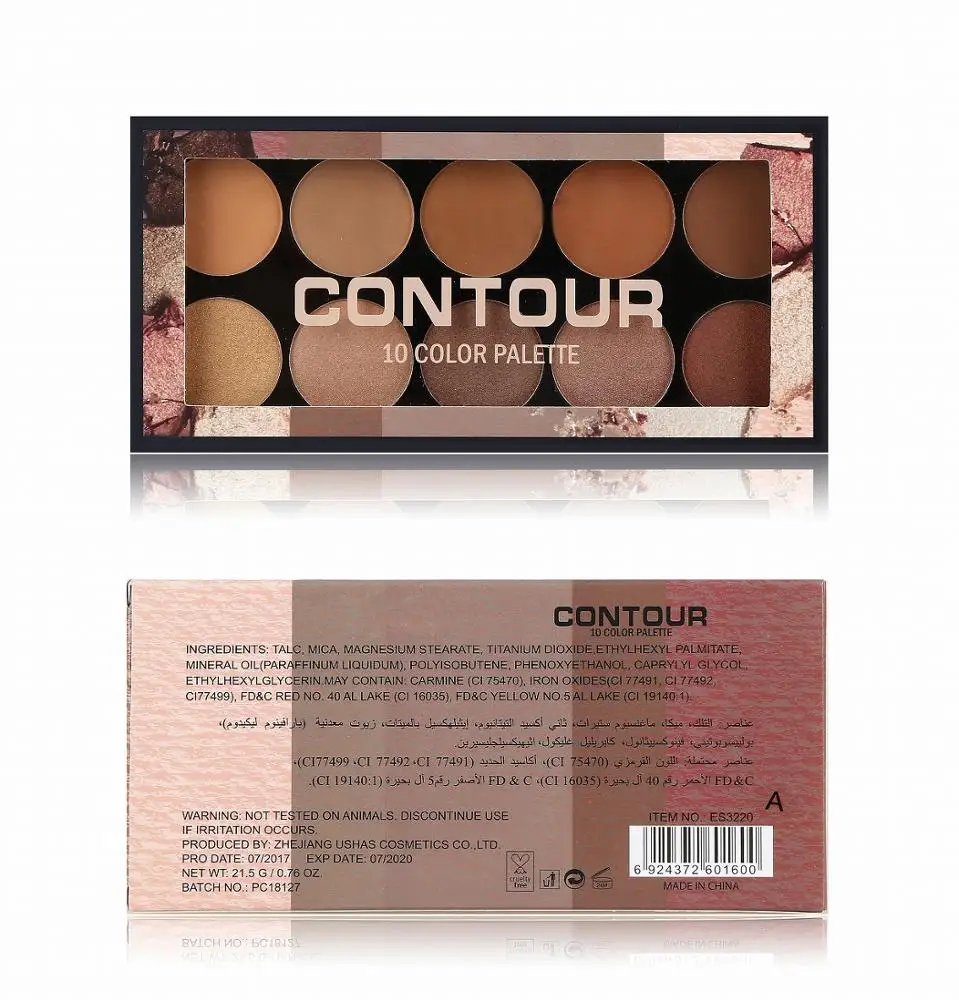 Cheap 10 color concealer palette contour makeup palette wholesale highlighter cosmetic