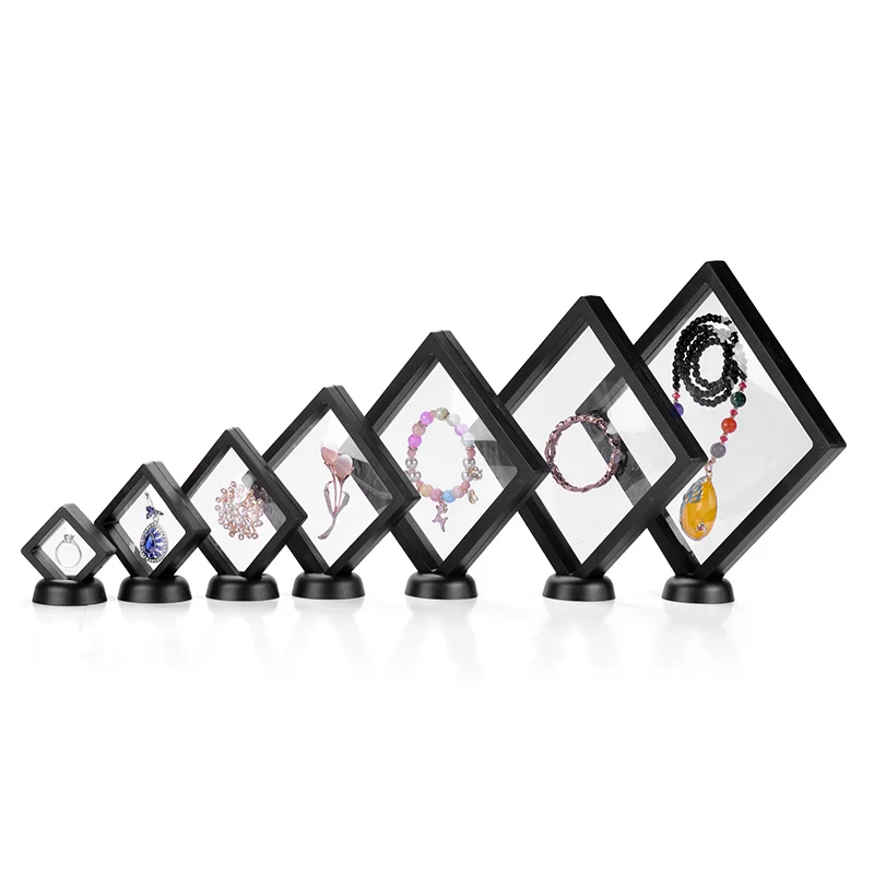 Новое поступление, прозрачные подарочные коробки для ювелирных украшений с объемной подвеской