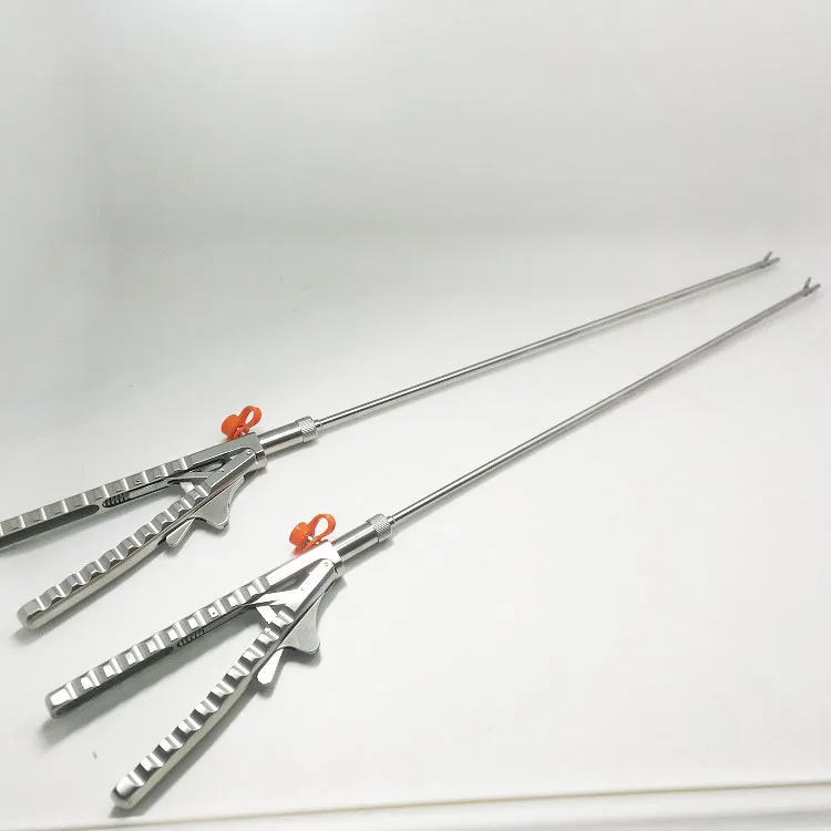 Surgical Reusable Laparoscopic V Type Needle Holder Forceps