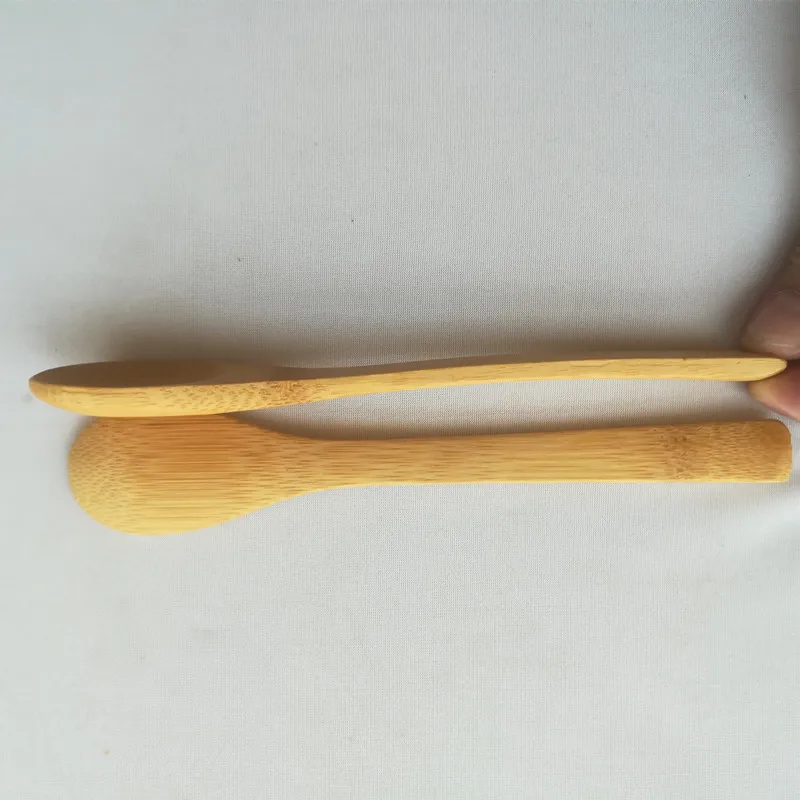 High quality wholesale price reusable 16cm bamboo wooden spoon wooden tea spice spoon scoop mini bamboo spoon