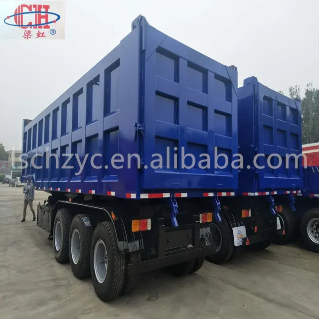 Jining Lianghong Brand Trailer 3 Axles dump semi-trailer dump trucks popular abroad for sale