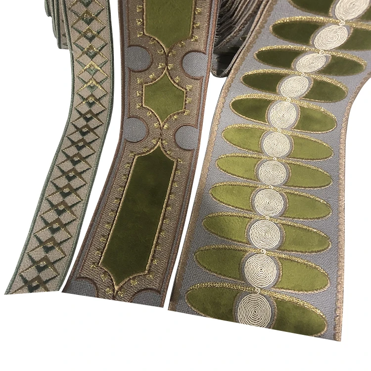 JBL High Quality Embroidery Polyester Textiles Luxury Border Lace Trim In China