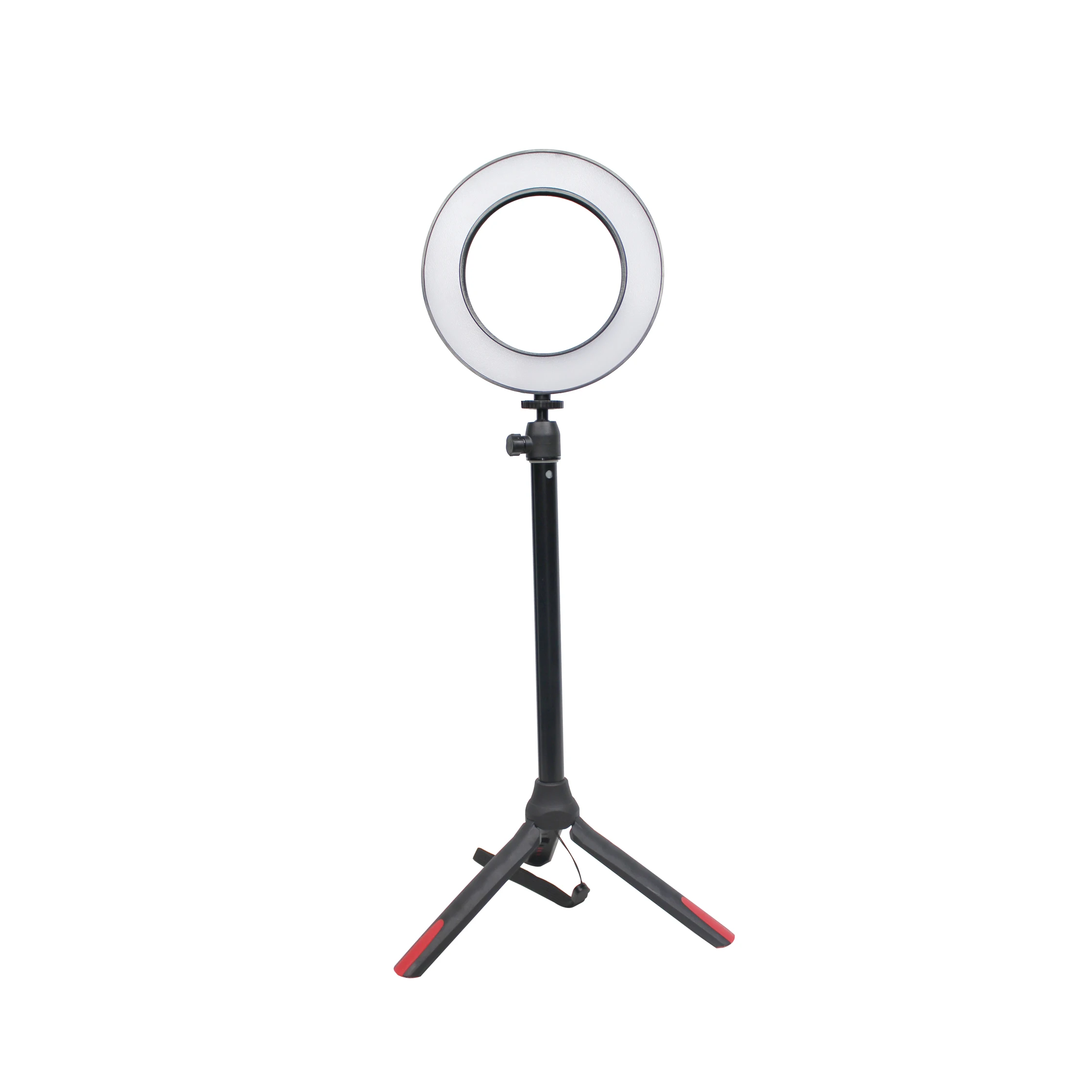 Photo three color optional fill light stand 6 inch bi-color LED ring light portable selfie beauty cell phone led ring