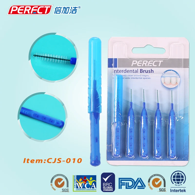 Orthodontic Dental I-shape Interdental Brush with Cap Adults
