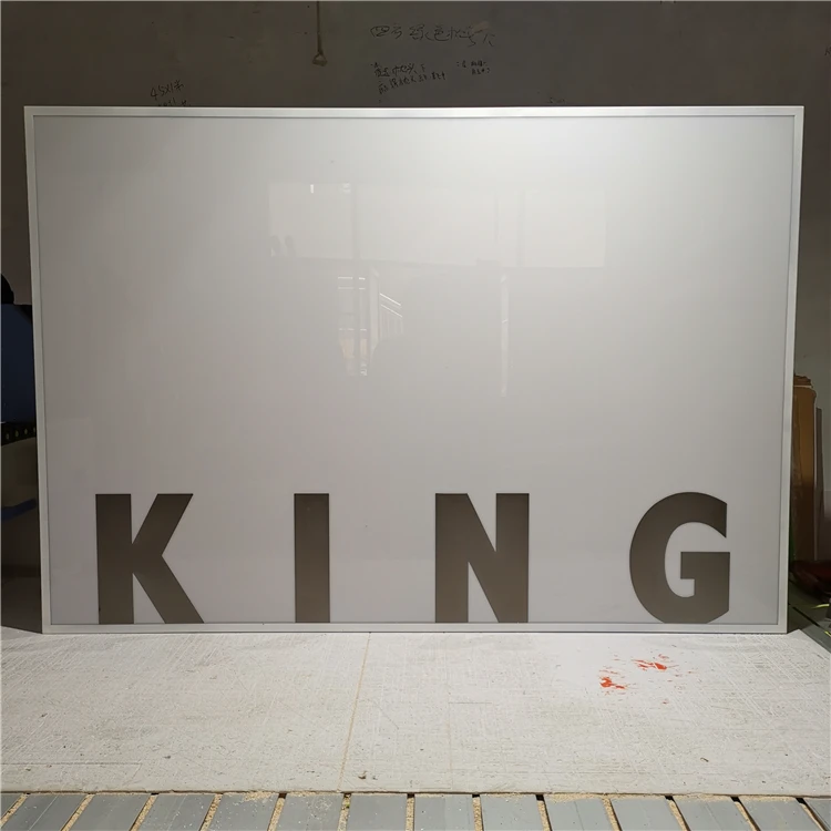 Stainless Steel Shaped Advertising Light Boxes Outdoor Sign