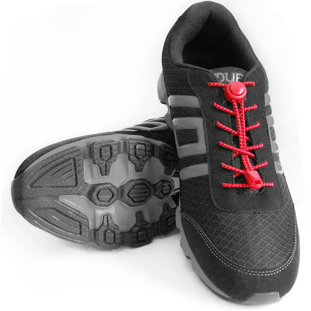 11 colors Reflective No Tie Shoelaces Lock System Elastic Shoelaces for Sneakers