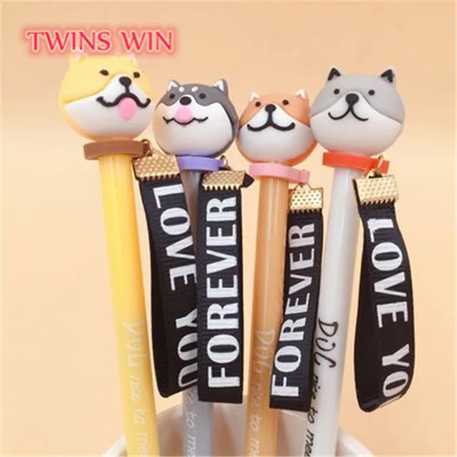 student stationery items new model kawaii dog fancy pens 1310