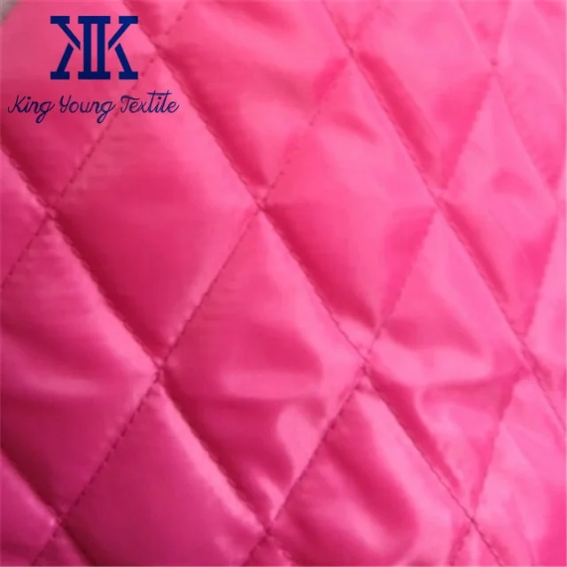 cheap quilted lining fabric / jelly roll quilt fabric / polyester diamond quilted sew fabric