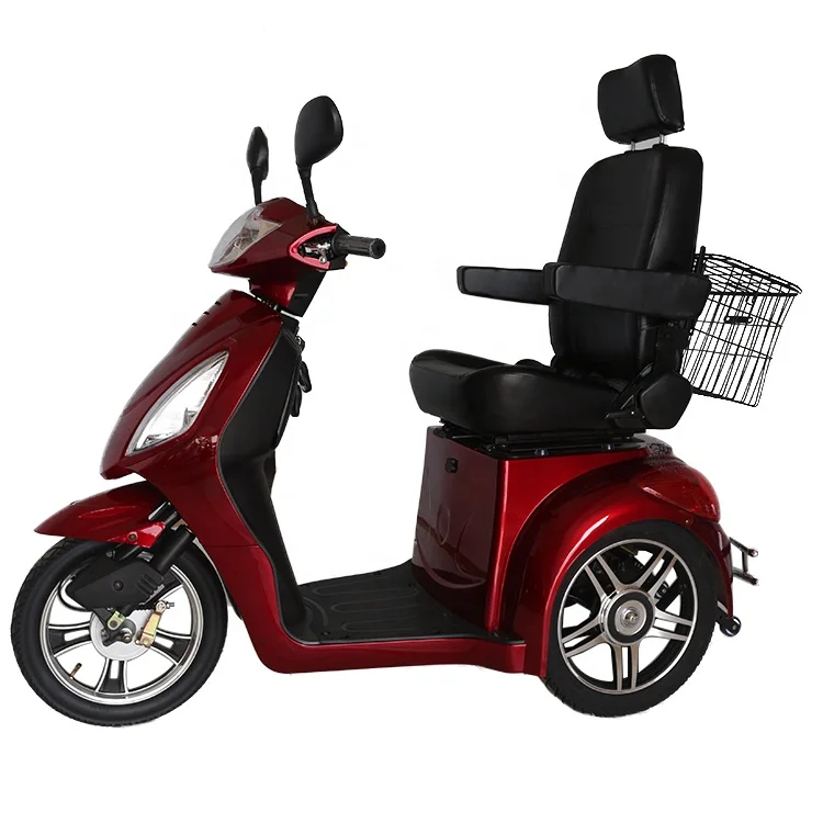 Trade Assurance 3 Wheel Electric Scooters Indoor Handicapped Scooter Pedal Passenger Tricycle