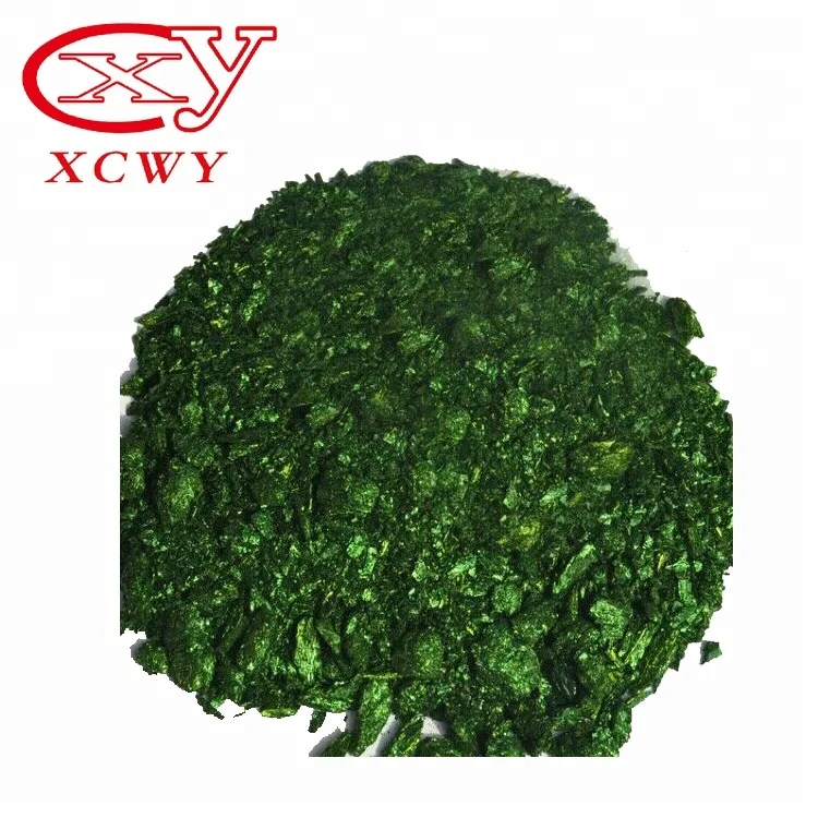 Внешний вид зеленые кристаллы или порошок Малахит зеленый основной зеленый краситель