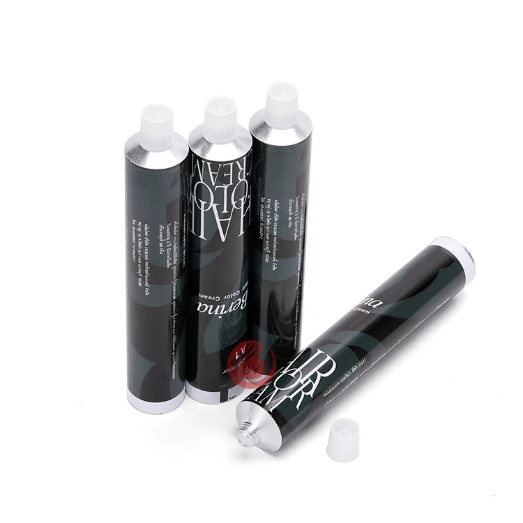 Factory hair color tube aluminum  professional hair color tube roller for packing colors