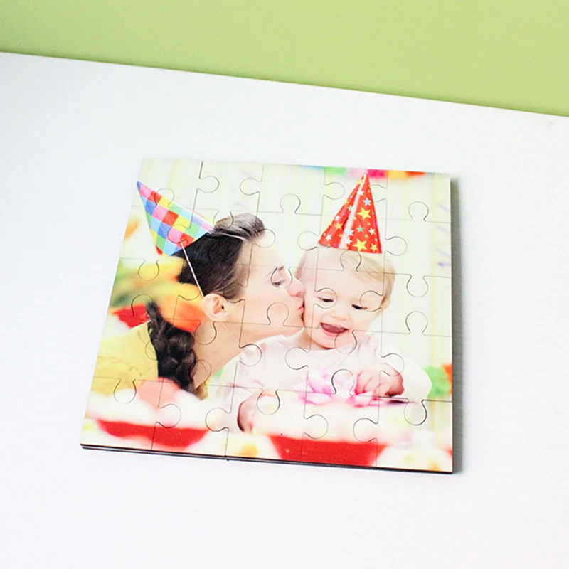 High quality Blank Sublimation MDF Wooden jigsaw DIY printed square shape jigsaw puzzle