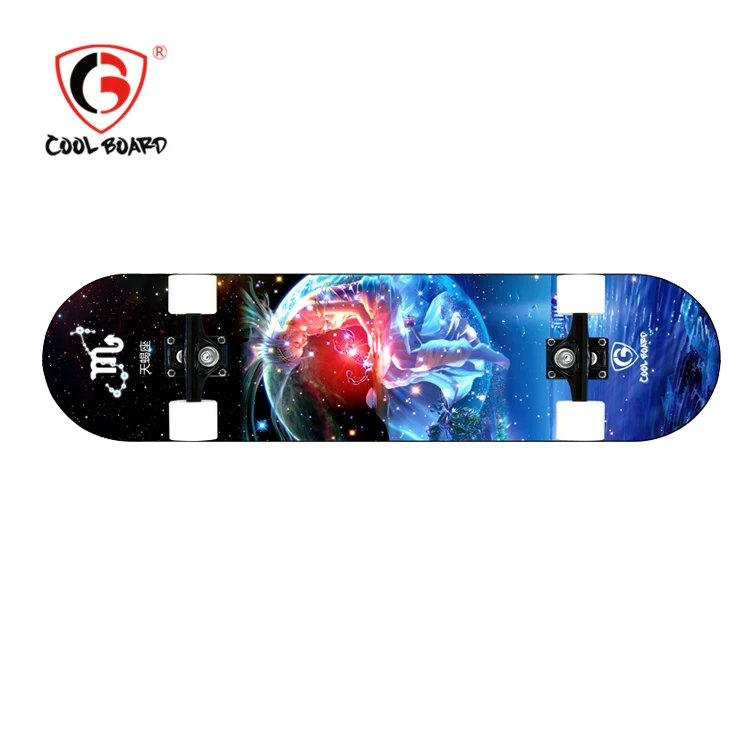 Высокое качество Четыре свет PU колёса двойной удар скейтборд Специальная цена оптовая продажа со склада