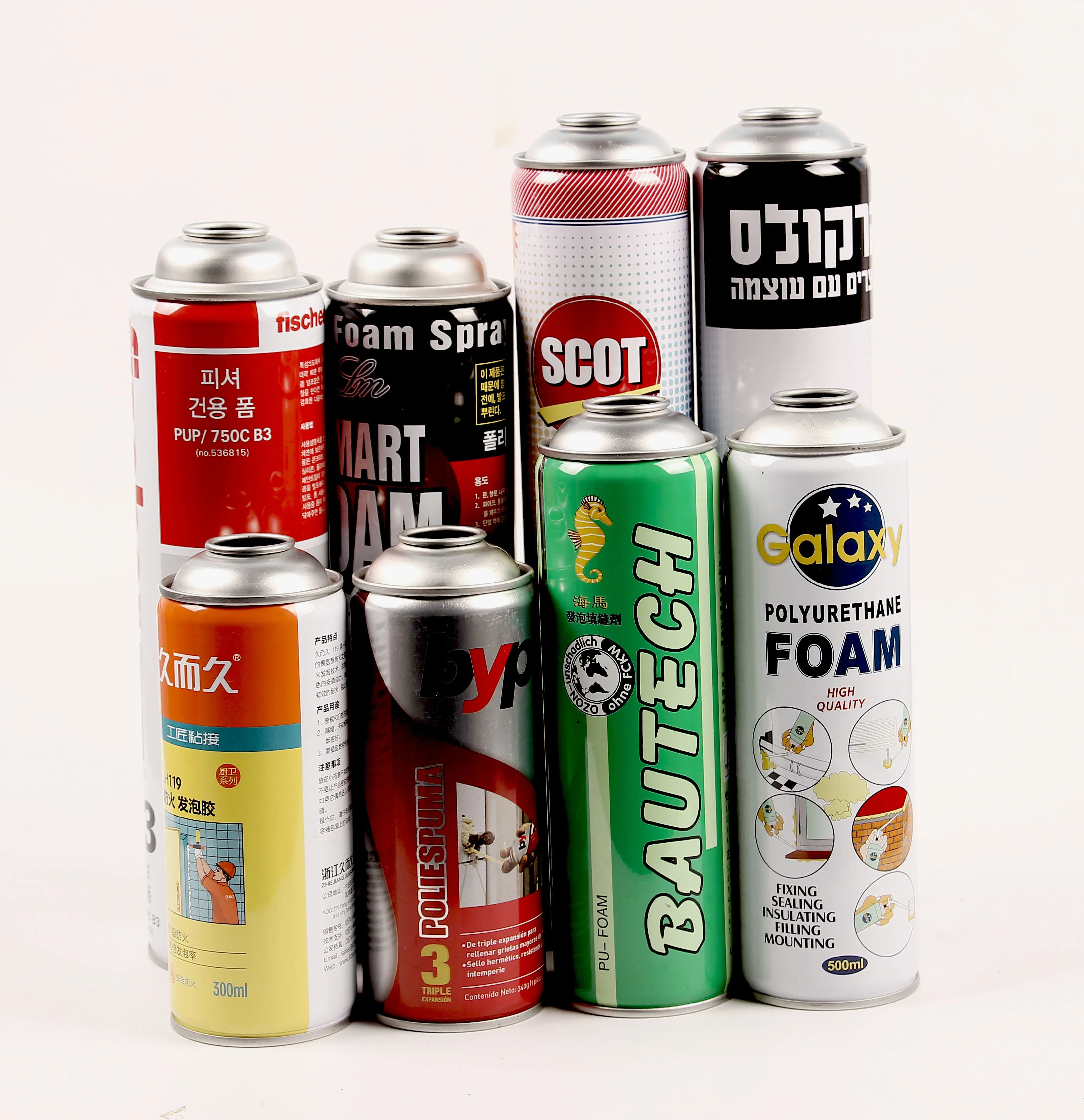High quality tinplate aerosol spray can for multiple usage