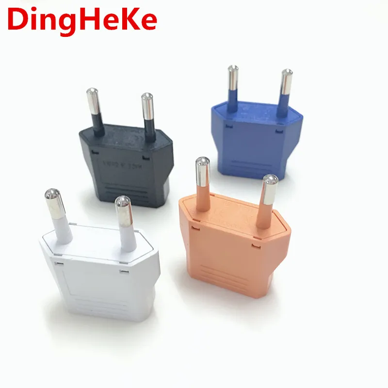Wholesale europe plug adapter CE copper pin international au us to europe plug ac power plug