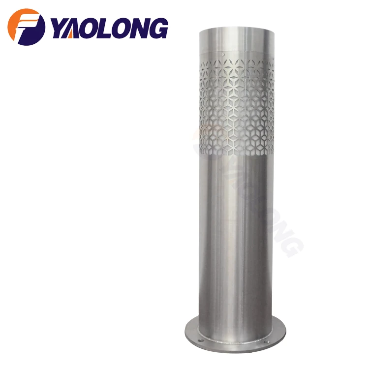 custom service stainless steel 180mm led garden bollard post light