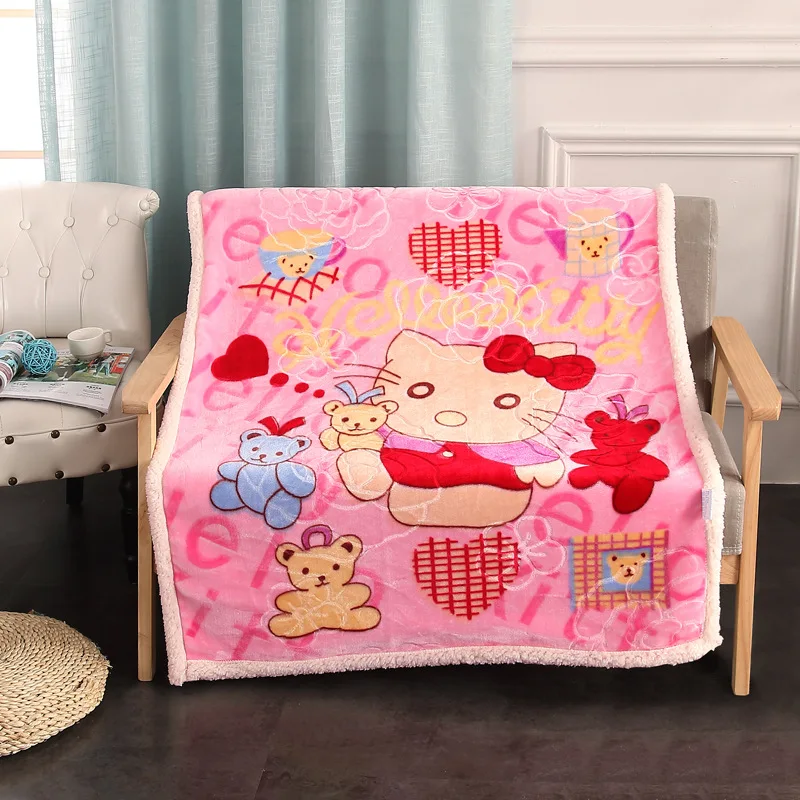
New double layersthicken Fleece Flannel Fleece Baby Child Blanket 
