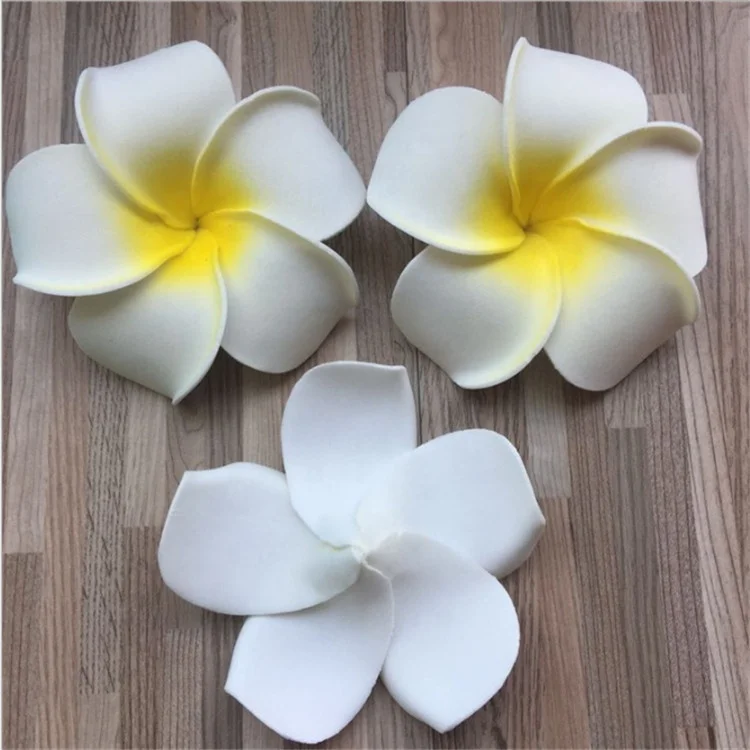 D1230  Plumeria Hawaiian Foam Flower Frangipani Flower Artificial Silk For Wedding Party Decoration